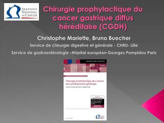 chirurgie prophylactique du c ancer gastrique diffus h r ditaire cgdh
