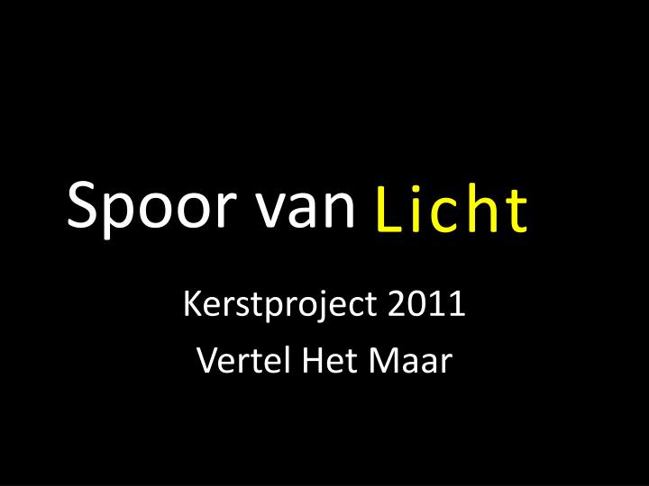 spoor van