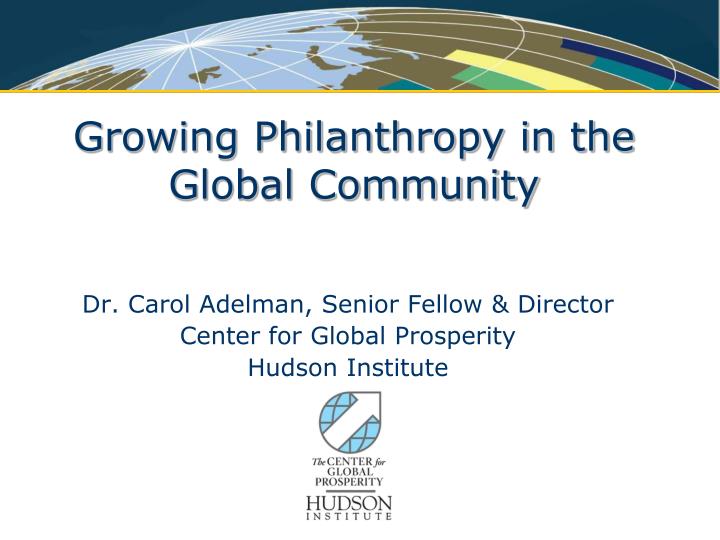 growing philanthropy in the global community