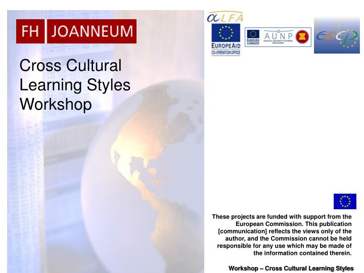 cross cultural learning styles workshop