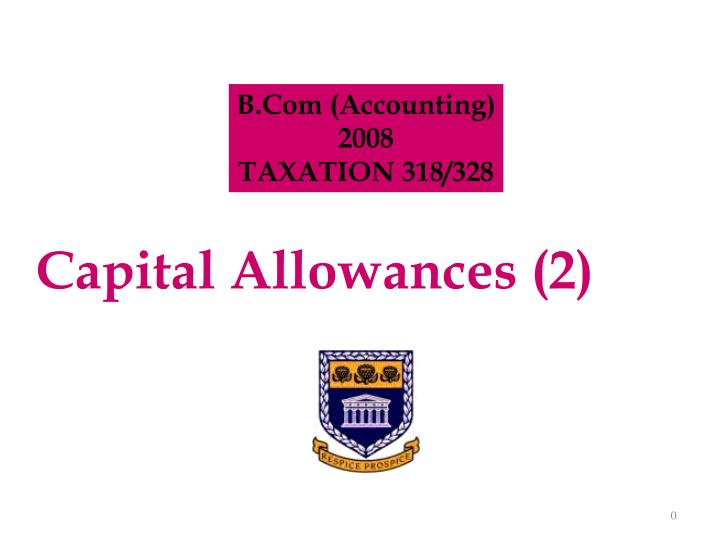 capital allowances 2