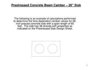 Prestressed Concrete Beam Camber – 26” Slab