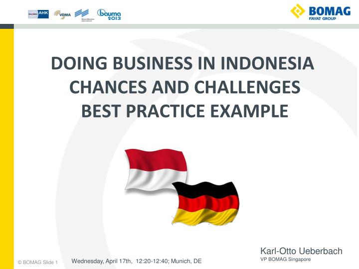 doing business in indonesia chances and challenges best practice example