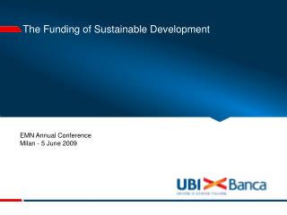 The Funding of Sustainable Development