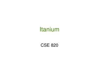 Itanium