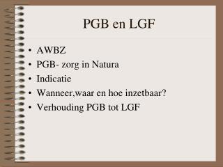 pgb en lgf