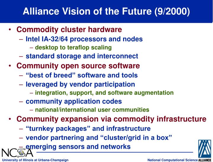alliance vision of the future 9 2000
