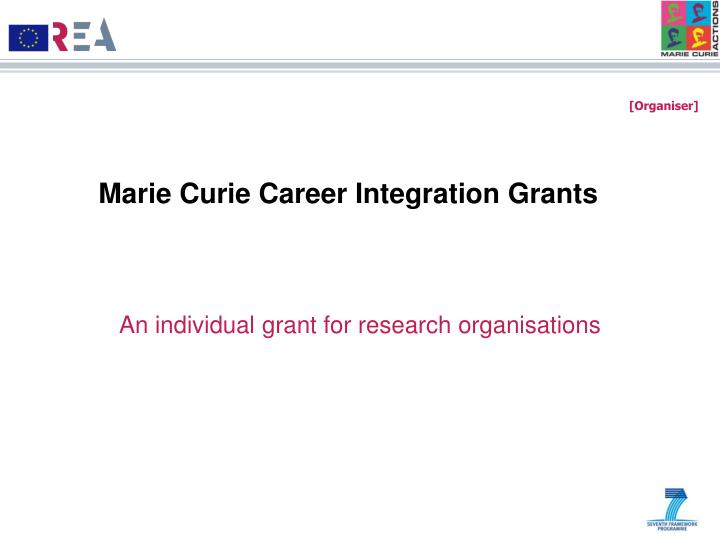 marie curie career integration grants