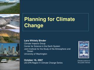 planning for climate change