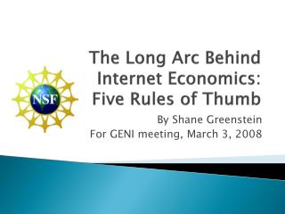 The Long Arc Behind Internet Economics: Five Rules of Thumb