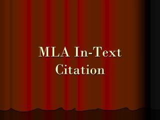 mla in text citation