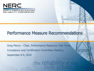 Performance Measure Recommendations