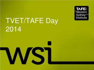 TVET/TAFE Day 2014