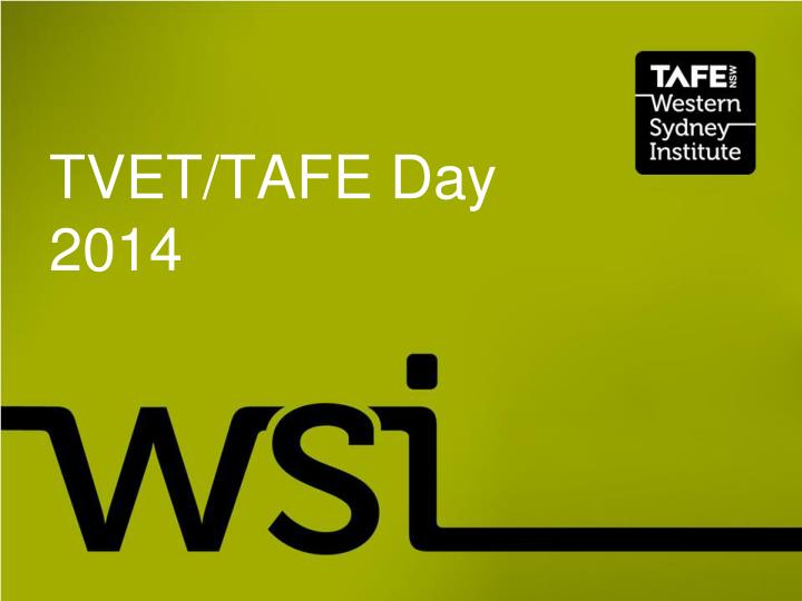 tvet tafe day 2014
