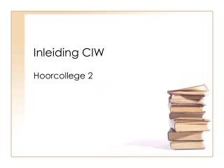 inleiding ciw