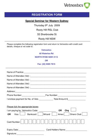 REGISTRATION FORM