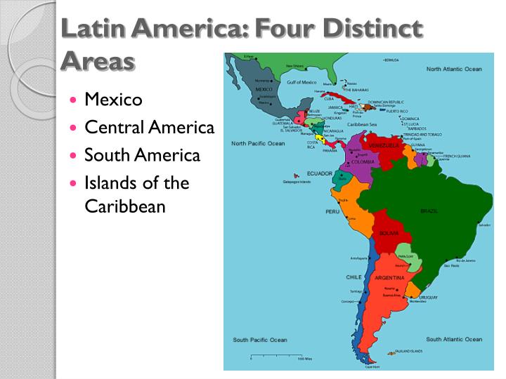latin america four distinct areas