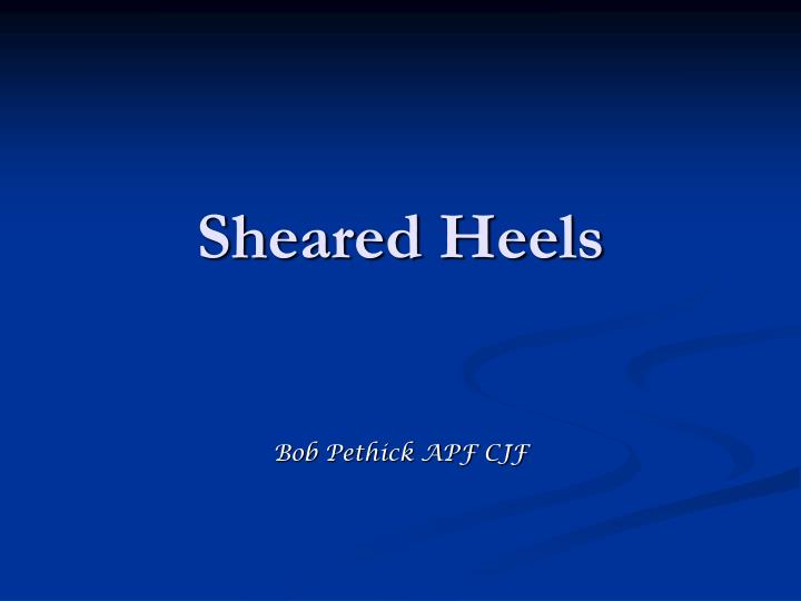 sheared heels
