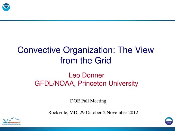 convective organization the view from the grid