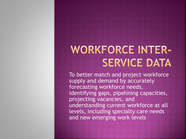 workforce inter service data