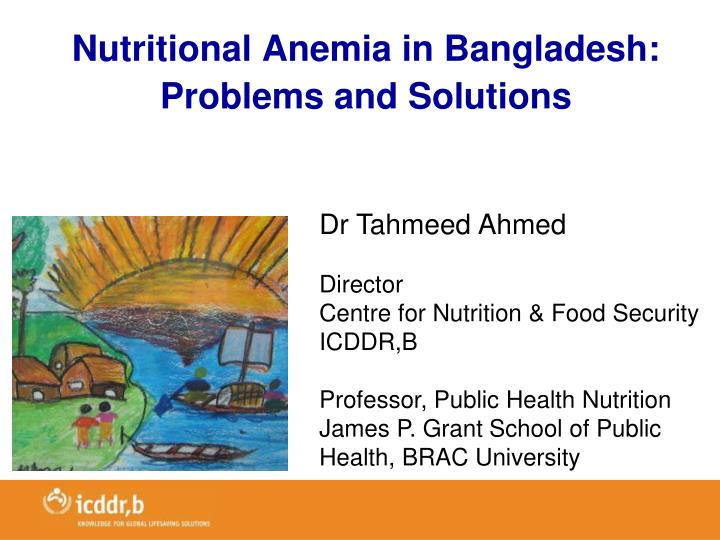 nutritional anemia in bangladesh problems and solutions