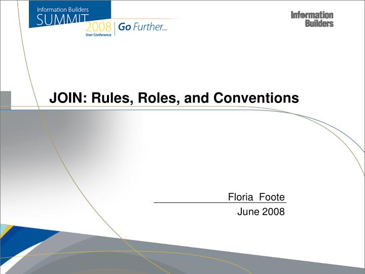 join rules roles and conventions