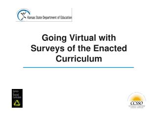 Going Virtual with Surveys of the Enacted Curriculum