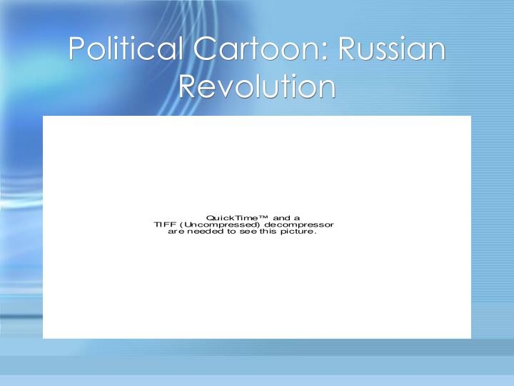 political cartoon russian revolution