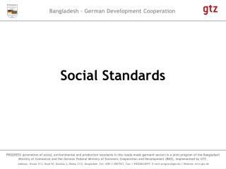 Social Standards