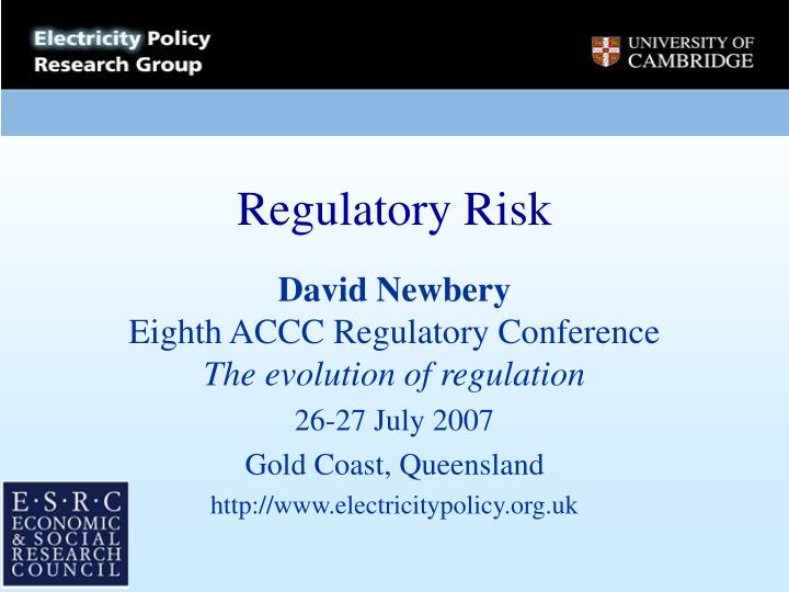 regulatory risk