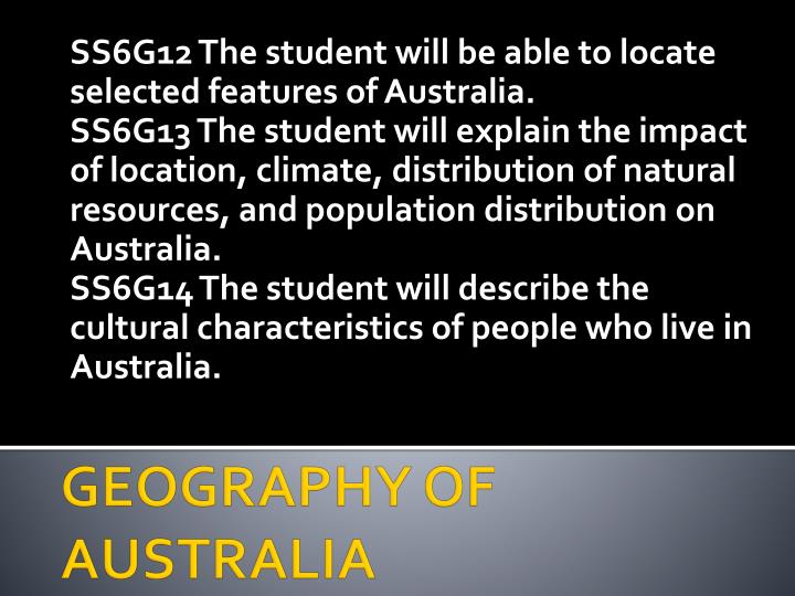 geography of australia