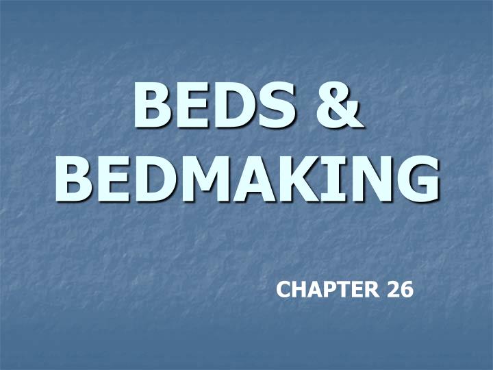 beds bedmaking