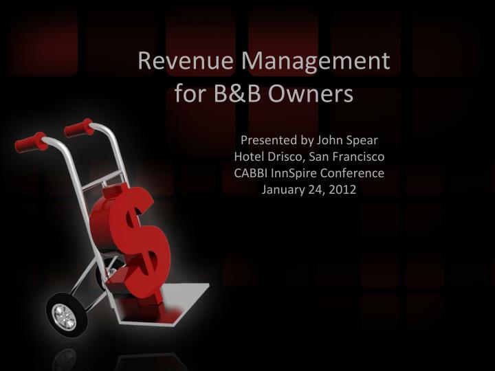 revenue management for b b owners