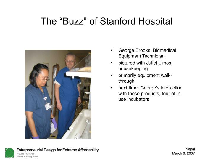 the buzz of stanford hospital