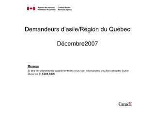 demandeurs d asile r gion du qu bec d cembre2007
