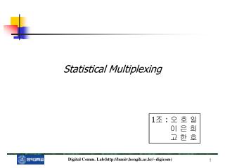 Statistical Multiplexing