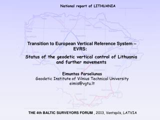 National report of LITHUANIA