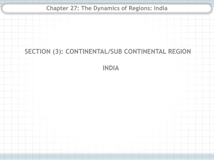 chapter 27 the dynamics of regions india