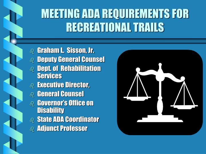 meeting ada requirements for recreational trails