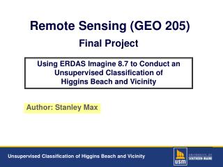 Remote Sensing (GEO 205)