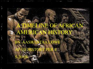 A TIMELINE OF AFRICAN AMERICAN HISTORY