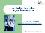 Australian Internship Agent Presentation - slide 1