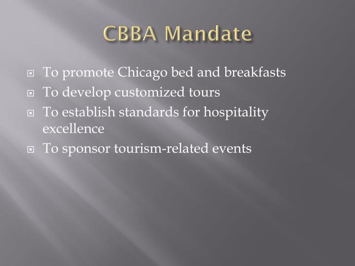 cbba mandate