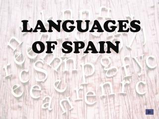 LANGUAGES OF SPAIN