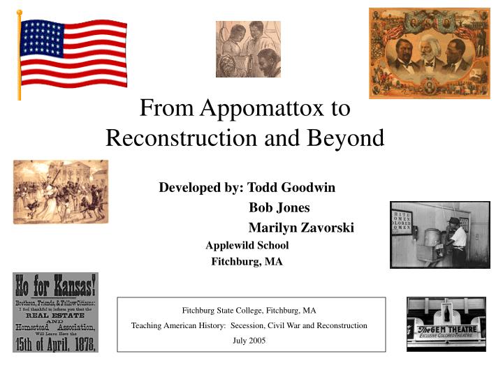 from appomattox to reconstruction and beyond