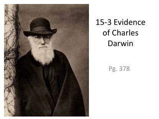 15-3 Evidence of Charles Darwin