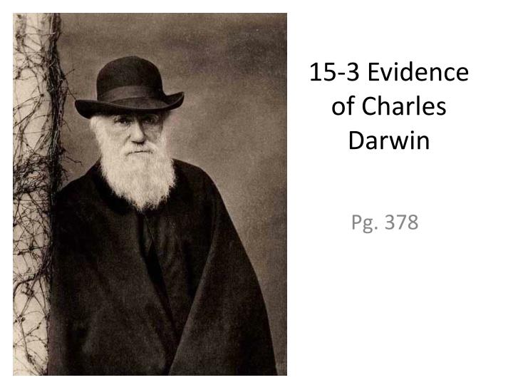 15 3 evidence of charles darwin