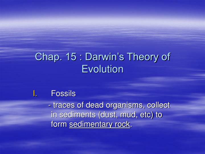 chap 15 darwin s theory of evolution