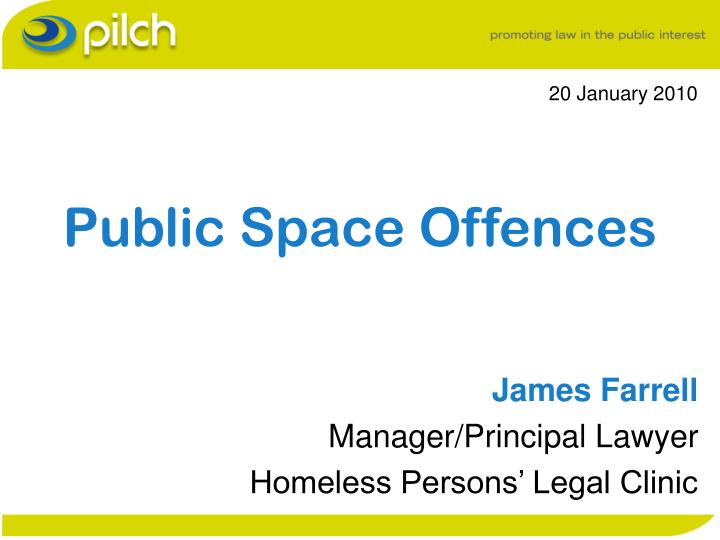 public space offences