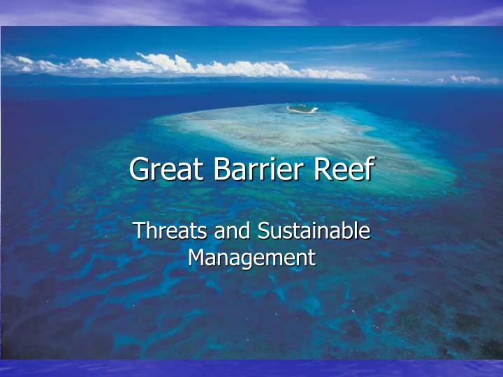 PPT Great Barrier Reef PowerPoint Presentation Free Download ID